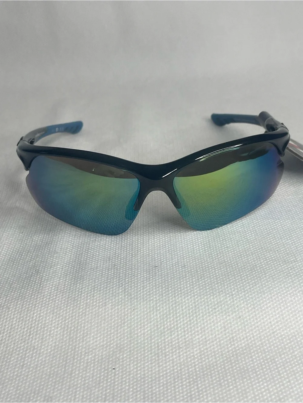 Ironman Ambition Blade Wrap Sports Sunglasses Crystal Gray Sapphire Blue SR0824